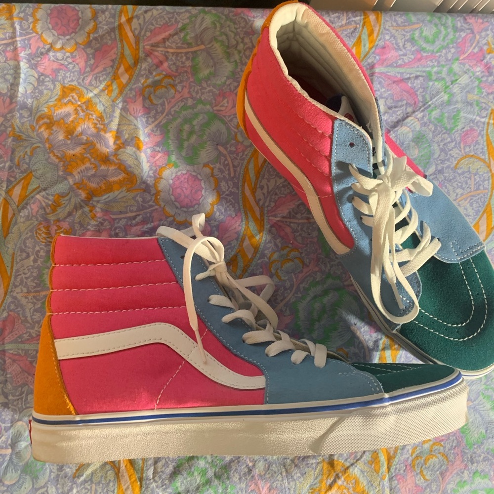 New Vans colorblock high top men’s size 11